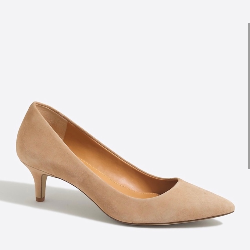 J. Crew Esme suede kitten heels